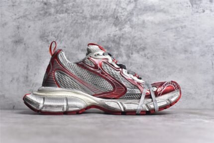 Balenciaga 3XL Trainers In White Red