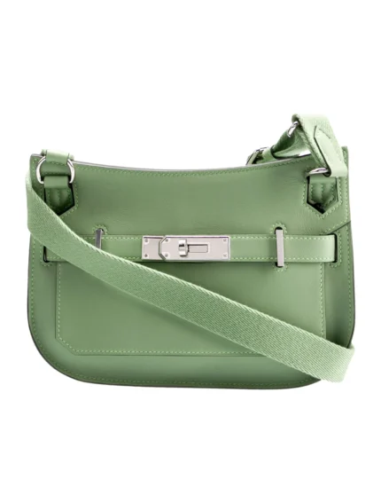 Replica Hermes 316413 Jyspiere Leather Hermes bags Light Green H900919