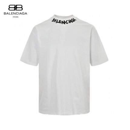 24ss Neckline Graffiti Logo T-Shirt